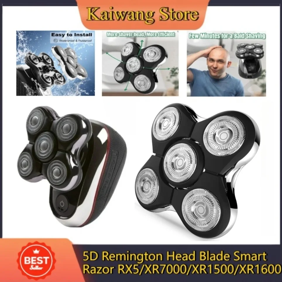 Men'S Multi-Function  Washable Rotary Barber Shaver Razor 5D Remington RX5/XR7000/XR1500 Head Blade Smart Razor Accessories