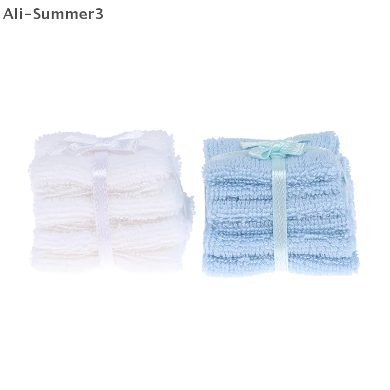 1:12 Dollhouse Miniature Towel Model Bathroom Furniture Decor Accessories Toys
