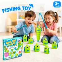 Fishing Battle Board Game Fish Body Stretchable Long Short Competition Kid Fishing Master Toy Family Interaction Educational Toy