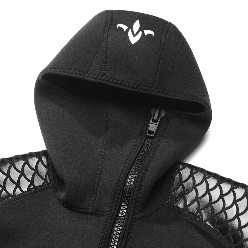 3mm Diving Suit Men's and Women's Hooded Jumpsuit Thickened Cold and Warm Surfing Diving Snorkeling Winter Swimming Wet Suit