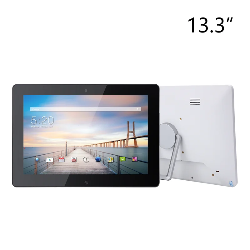 Ultra-thin design  13.3 Inch Portrait Touch Screen Tablet Restaurant Customer Ordering Kiosk Android Service Rating Display