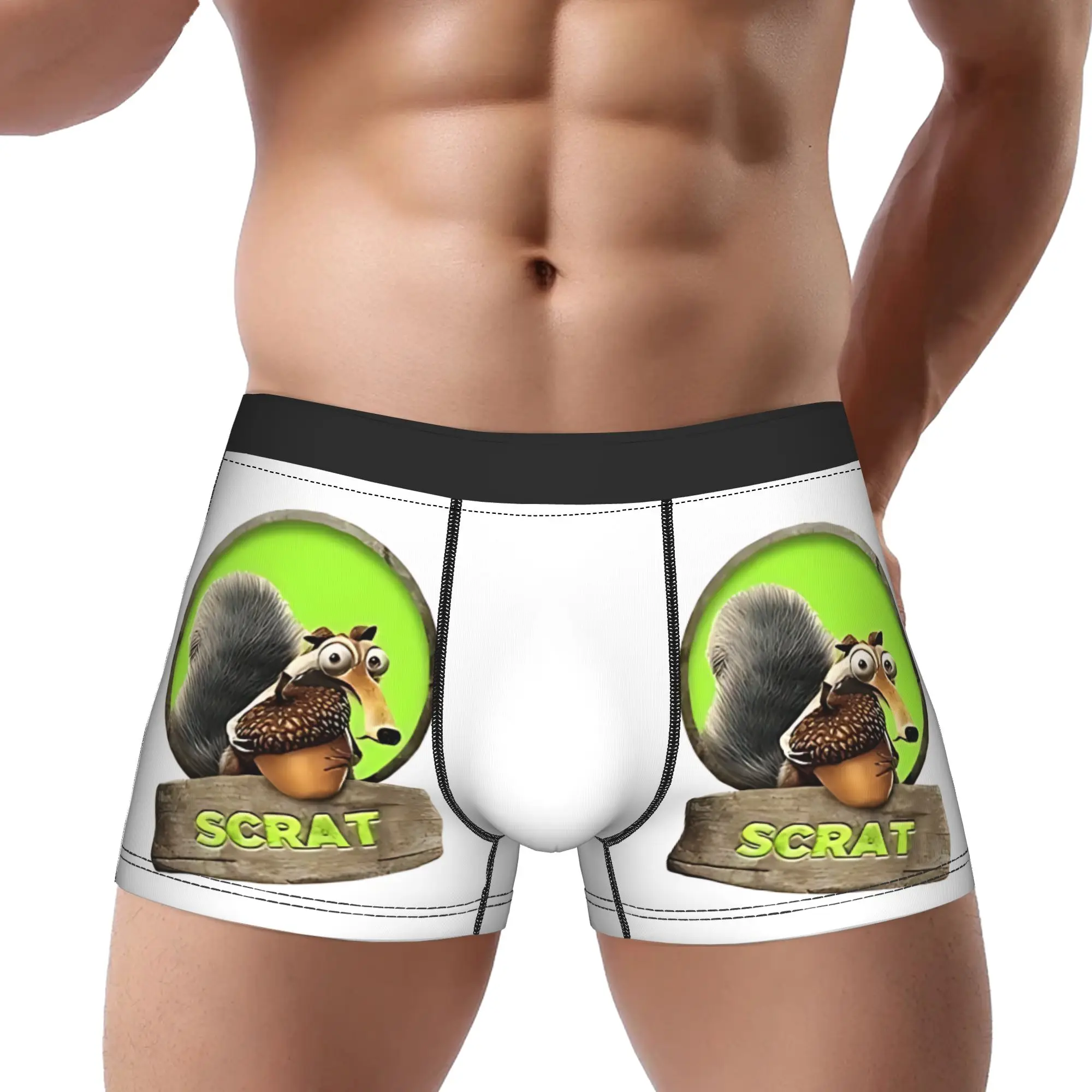 

Ice Age Manny Scrat Sid Diego boxers calzoncillos hombre Underpants Homme Panties Man Underwear Print Shorts Boxer Briefs