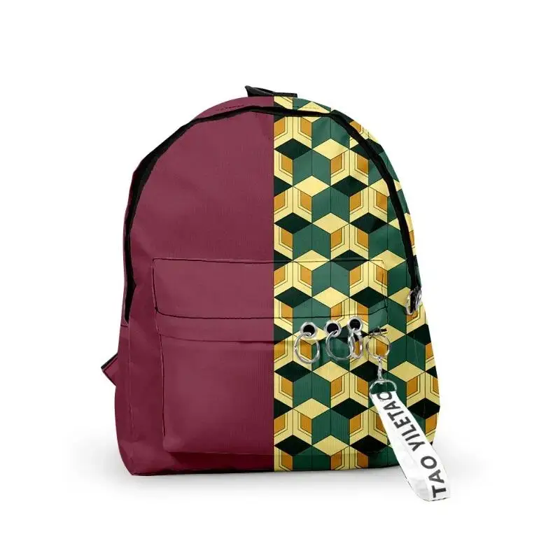 Demon Slayer Anime Leisure Backpack Kimetsu No Yaiba Nezuko Tanjirou Back To School Season Student Schoolbag Peripheral Gift view 4