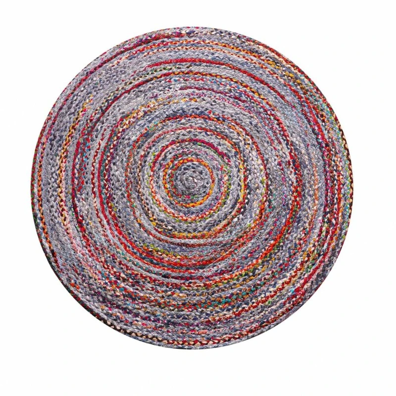 Handmade Multicolor Cotton Round Rug Circle Area Rug Home Décor Rug