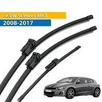Juego de limpiaparabrisas delantero y trasero de Erick para VW Scirocco MK3 2008 - 2017 cepillos para ventana de parabrisas 24 ""+ 19"" + 10""
