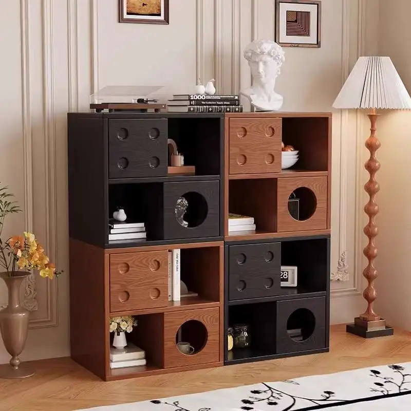 

Natural Wood Living Room Cabinets Classic Display French Decoration Living Room Cabinets Modern Meuble Rangement Furniture Home