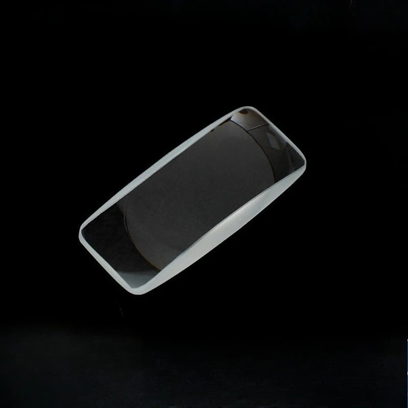 K7 Glass Optical Magnifying Glass Rectangular Biconvex Lens 37x15x7mm for Detailed Inspection Scanning Sensors