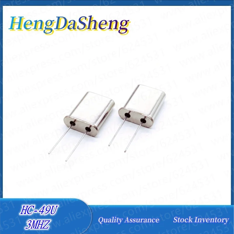 20Pcs/Lot Quartz Crystal Resonator U-type 3MHZ 3.000MHZ 3MHC-49U Passive Oscillator DIP-2