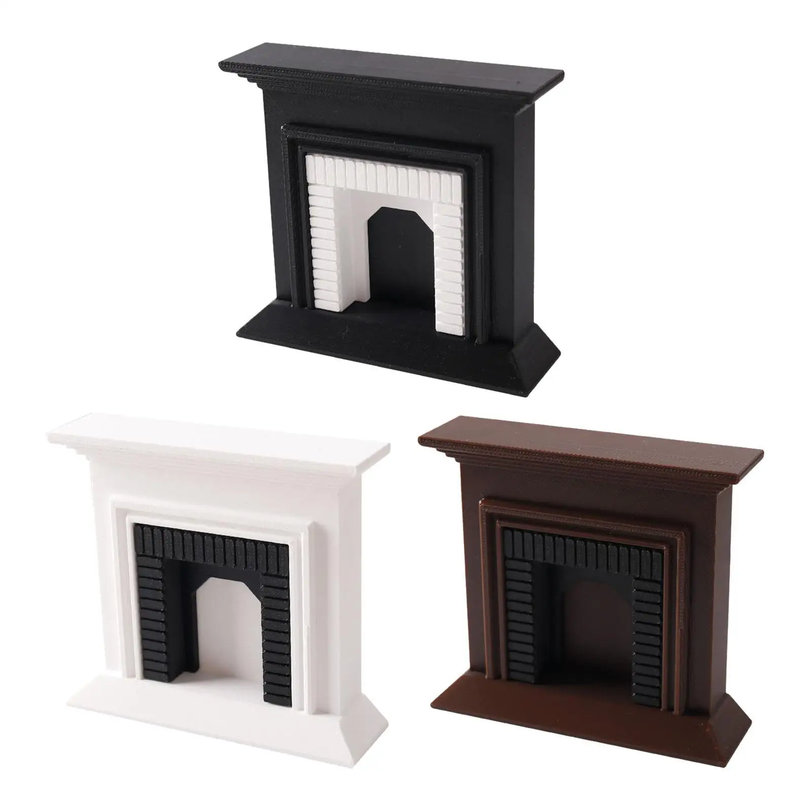 مقياس 1:12 مدفأة دمية نموذج مصغر لتزيين بيت الدمية لمناظر الحياة