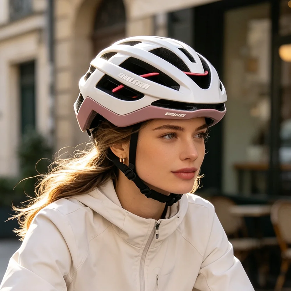 Rennradhelm Atmungsaktiv 24-Loch Herren Damen Fahrradhelm Leicht Verstellbar MTB Rennrad EPS-Polsterschicht-System Helm – Detail 3