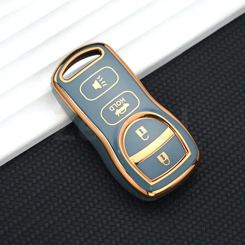 قذيفة فوب لإنفينيتي QX56 JA60 FX35 FX 35 لنيسان تيدا سنترا X-trail T30 ألتيما الحدود أرمادا ماكسيما حافظة مفاتيح السيارة