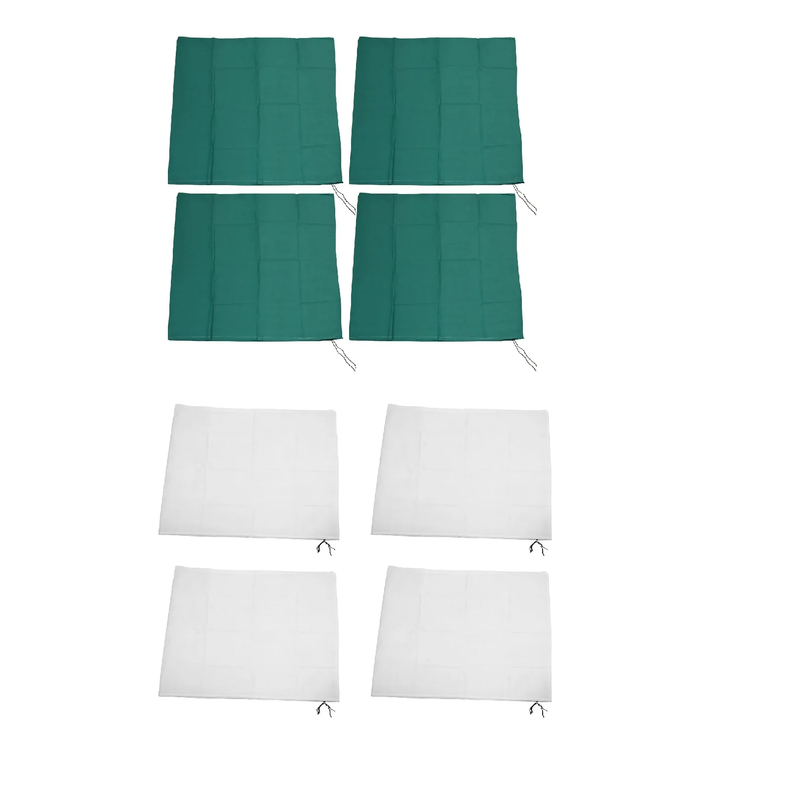 

4Pcs Plant Covers Freeze Protection for Winter 2.2oz/yd² (39.4" X 39.4") Shrub Plant Protection Bag W/ Drawstring Green/White