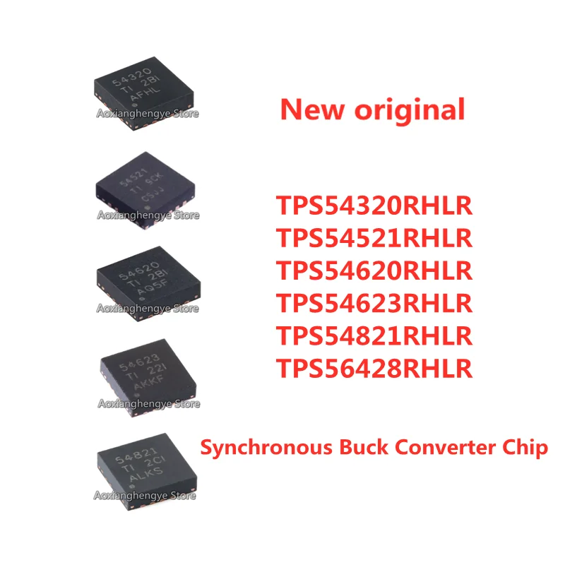 5PCS TPS54320RHLR TPS54521RHLR TPS54620RHLR TPS54623RHLR TPS54821RHLR TPS56428RHLR Synchronous Buck Converter Chip