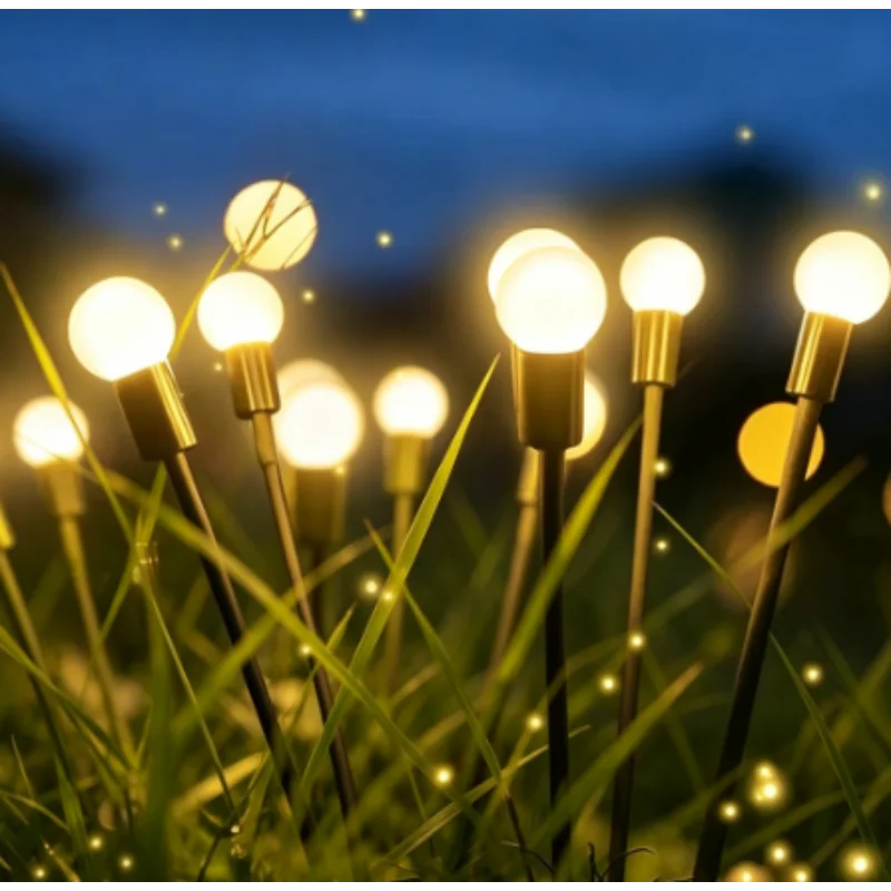 Upgraded Solar Firefly Lights, Waterproof Outdoor LED Garden Lights for Lawn Yard Patio Decor