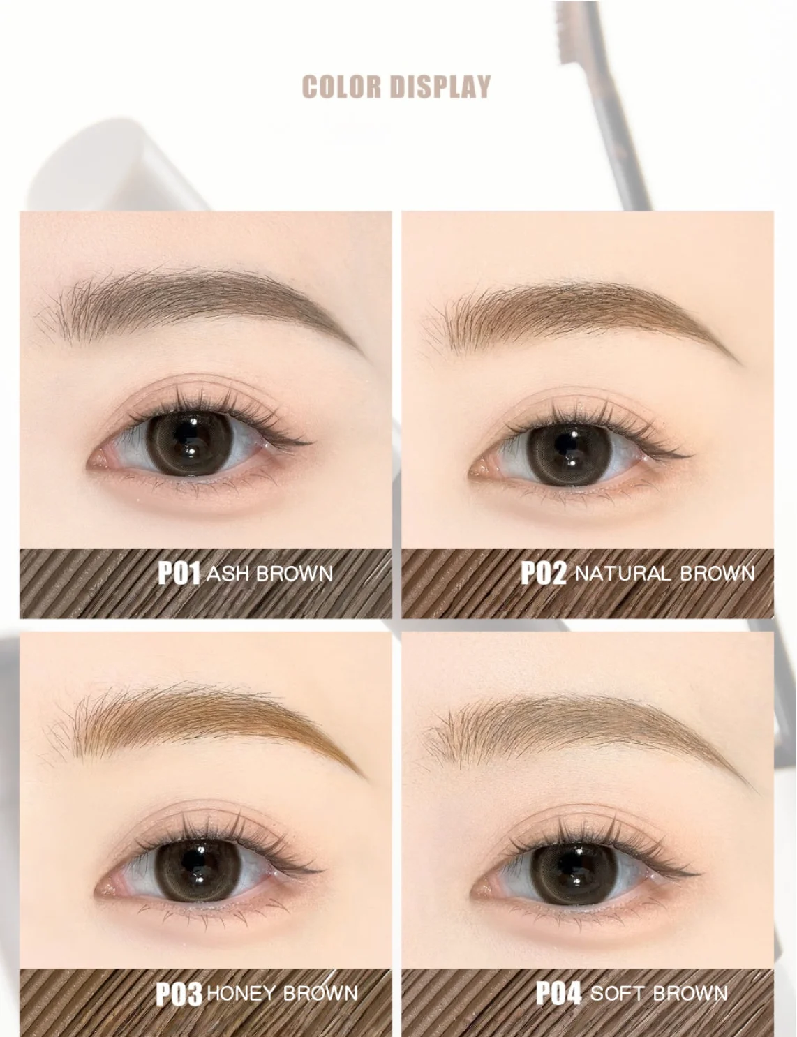 JUDYDOLL Precision Longwear Brow Mascara 4.5g Waterproof Aweat-Proof Cosmetics Original Makeup