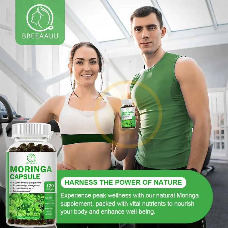 Moringa Oil Capsule Promotes Metabolism Support Weight Loss Repairs Damaged Cells Alleviates Inflammation Cardiovascular Health