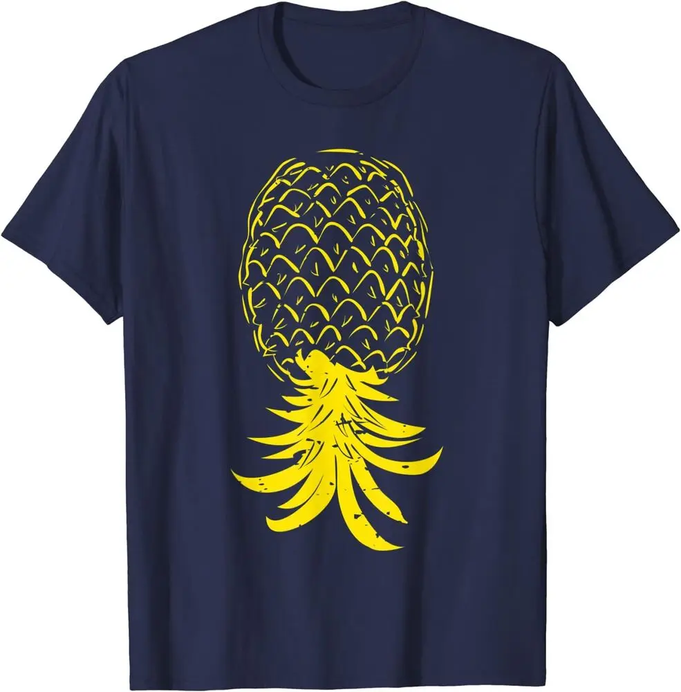 Swinging Lifestyle Pineapple Upside Down  Swinger T-Shirt Anime Pattern Y2KLuxury vintage oversized