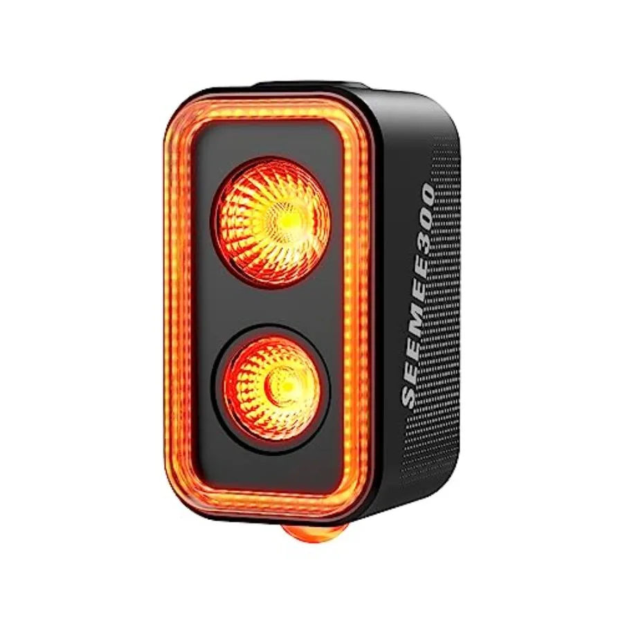 

SEEMEE 300/400 Bike Taillight, 300/400 Lumen Bike Tail Light, 360° Visible Smart Brake Sensor IPX6 Waterproof Rear Bike Light f