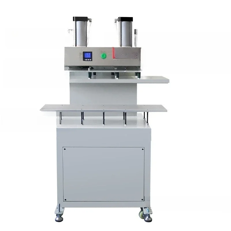 Pneumatic double-cylinder pressing press, double-sided tape cuff clothing printing, flat hot press