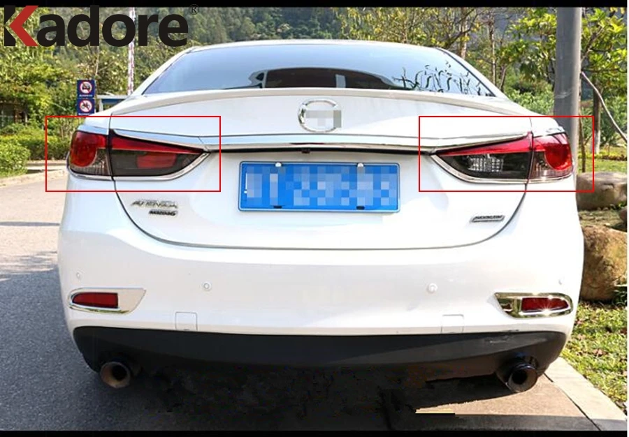 Accessories For Mazda 6 Atenza Sedan 2013 2014 2015 2016 Chrome Car Rear Tail Light Lamp Cover Trim Taillight Molding Strip