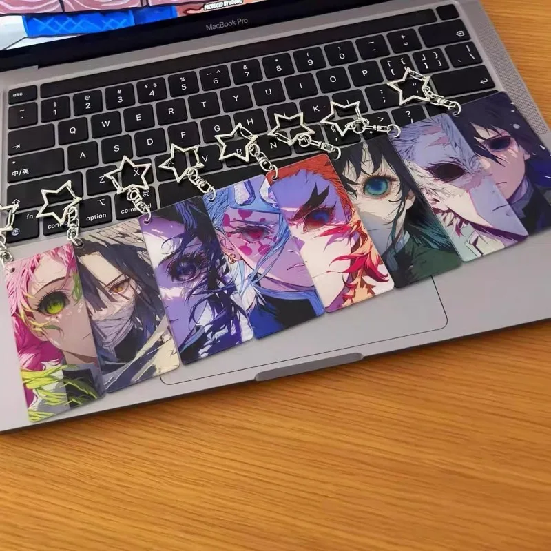 Demon Slayer: Blade Eyes Blade Glowing Acryl Schlüsselanhänger Love Pillar Transparenter Kartenanhänger Anime Peripherie Ornament Geschenk