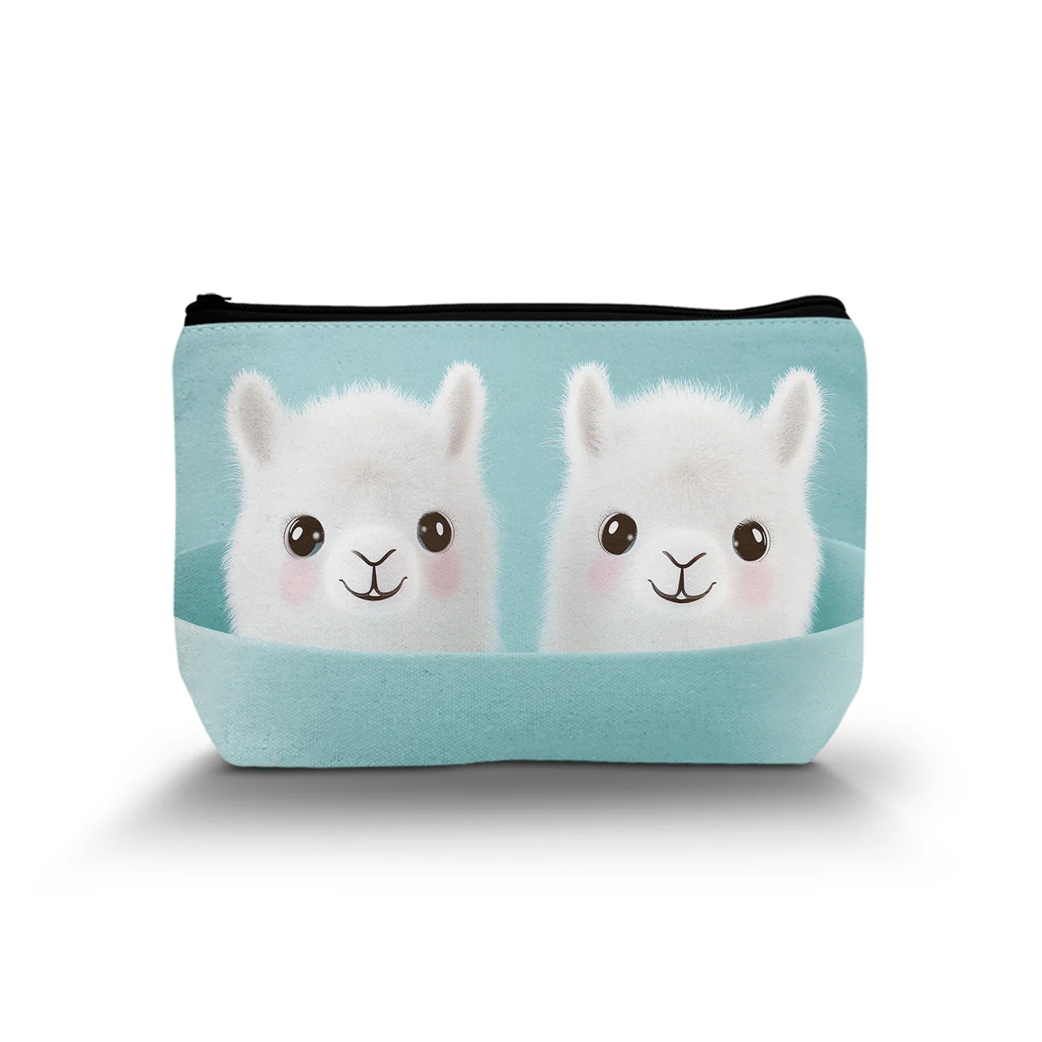 1Pc Cute Alpaca Cosmetic Bag Cartoon Funny Ladies Cosmetic Bag Zipper Cosmetic Bag Suitable For Giving Friends The Best Gift