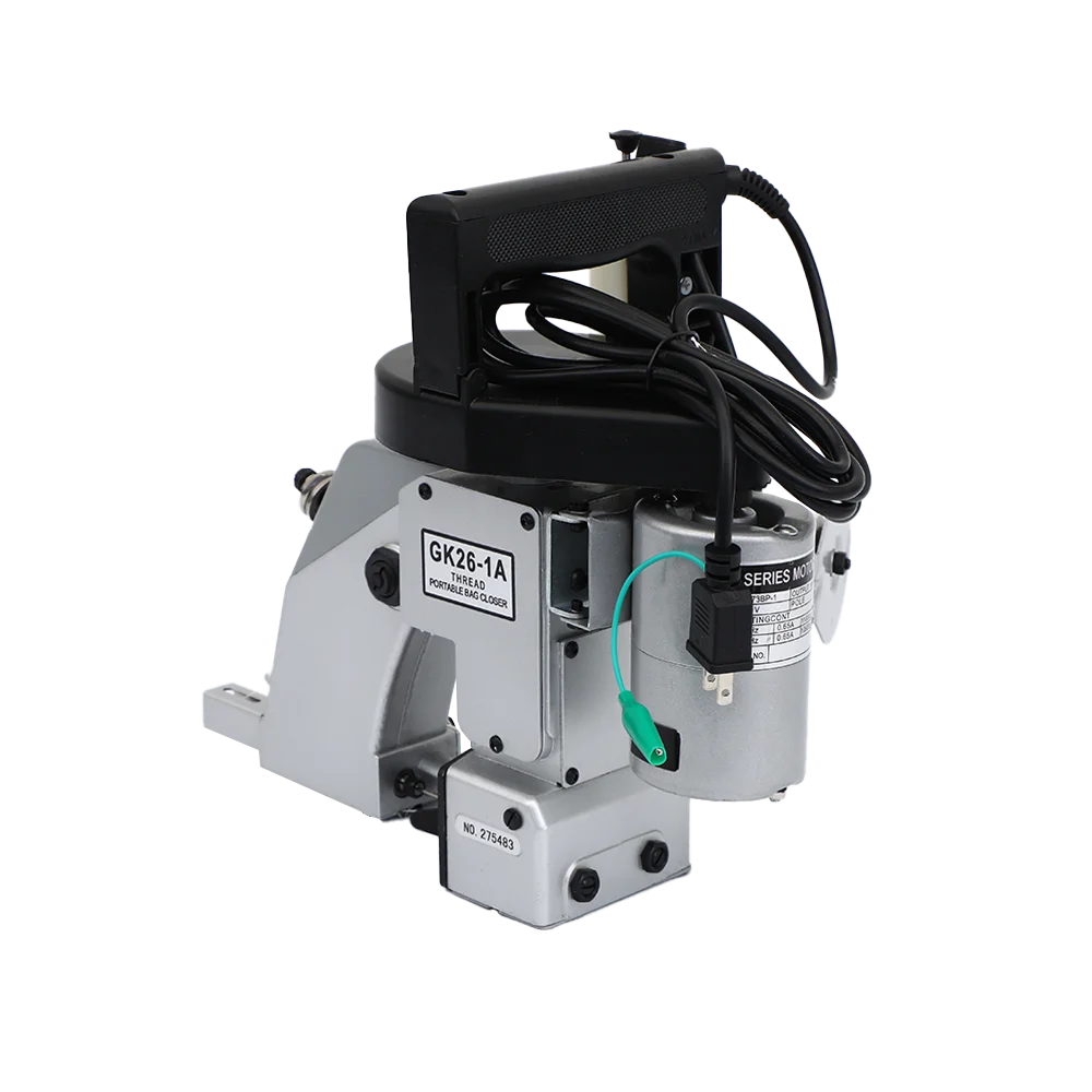 ماكينة ختم الأكياس الكهربائية المحمولة GK26-1A/GK26-2A، ماكينة خياطة صغيرة للاستخدام المنزلي/التجاري، المصنع الصيني مباشرة