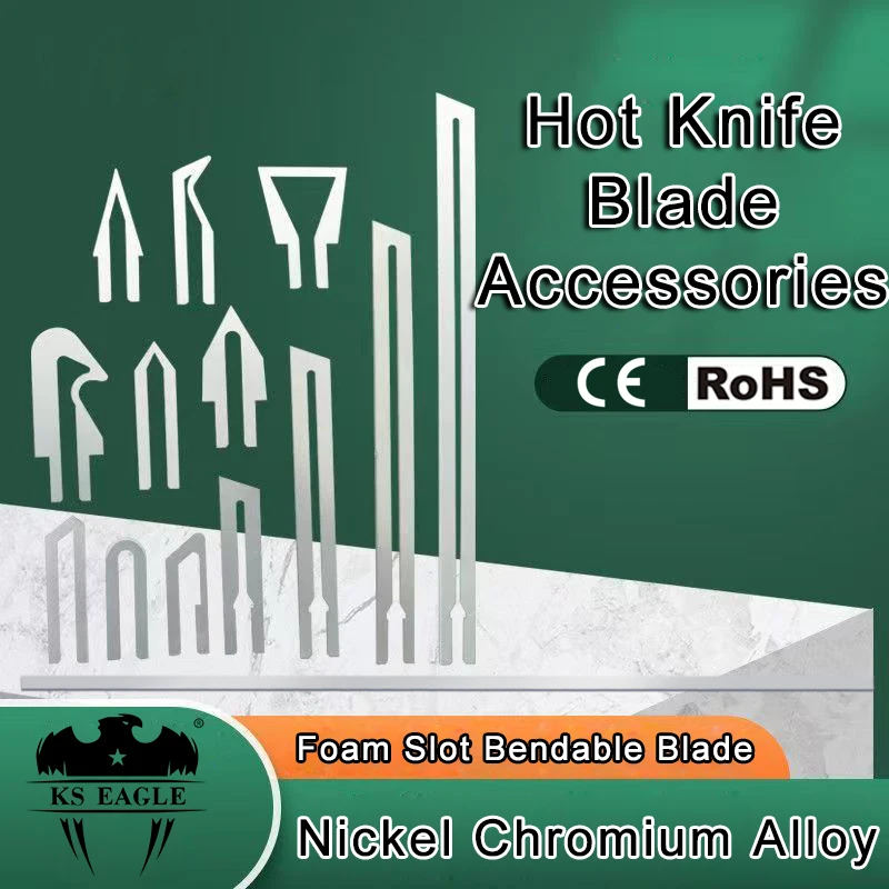 Cuchillo eléctrico caliente, hoja ranuradora de espuma, accesorios de cuchilla de corte en caliente, accesorios de cuchilla de cuchillo de poliestireno eléctrico para cortador de espuma