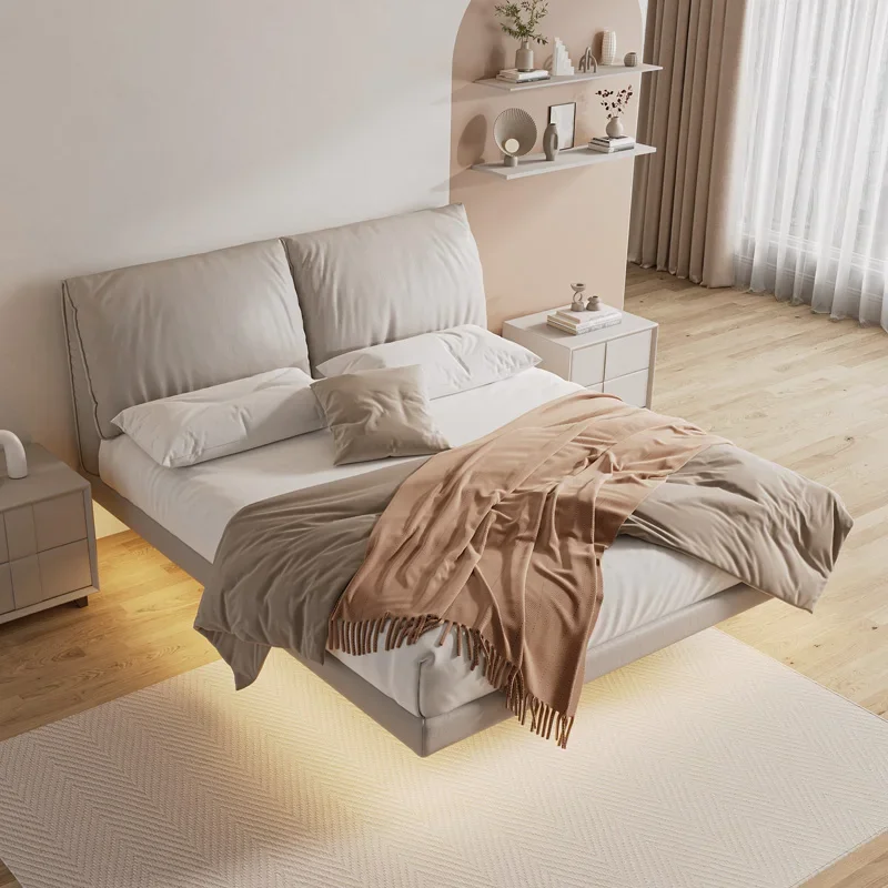 

Дизайнерская эстетичная кровать Белая модная винтажная удобная кровать принцессы Bednordic Современная роскошная деревянная мебель Muebles для отелей