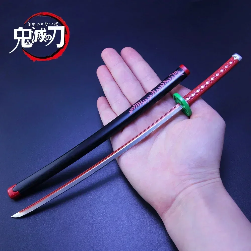 26cm Slayer Weapons Kamado Nezuko Nichirin Japanese Anime Sword Weapon Model Collection Uncut Alloy Katana Christmas Gift Toys