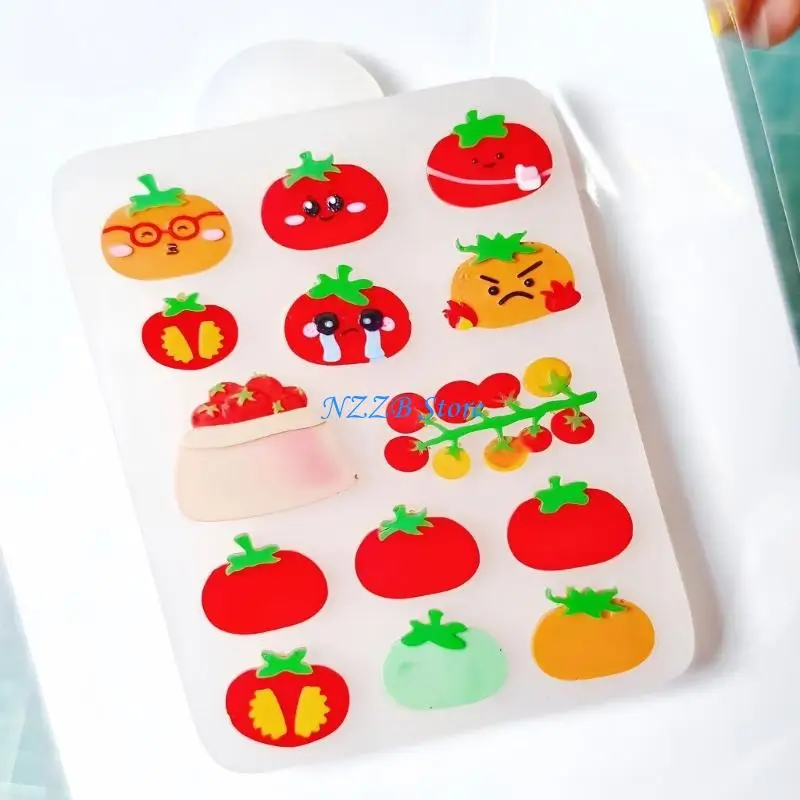 قالب سيليكون طماطم حرفي مقاوم للحرارة T21F للمشروعات اليدوية الإبداعية #5