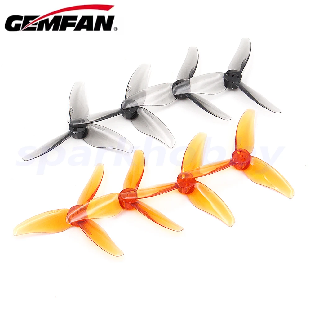 8Pairs (8CW+8CCW) Gemfan Hurricane 2520 2.5X2X3 3-Blade PC Propeller for Mini FPV Freestyle 2.5inch Drone 1404 motor view 6
