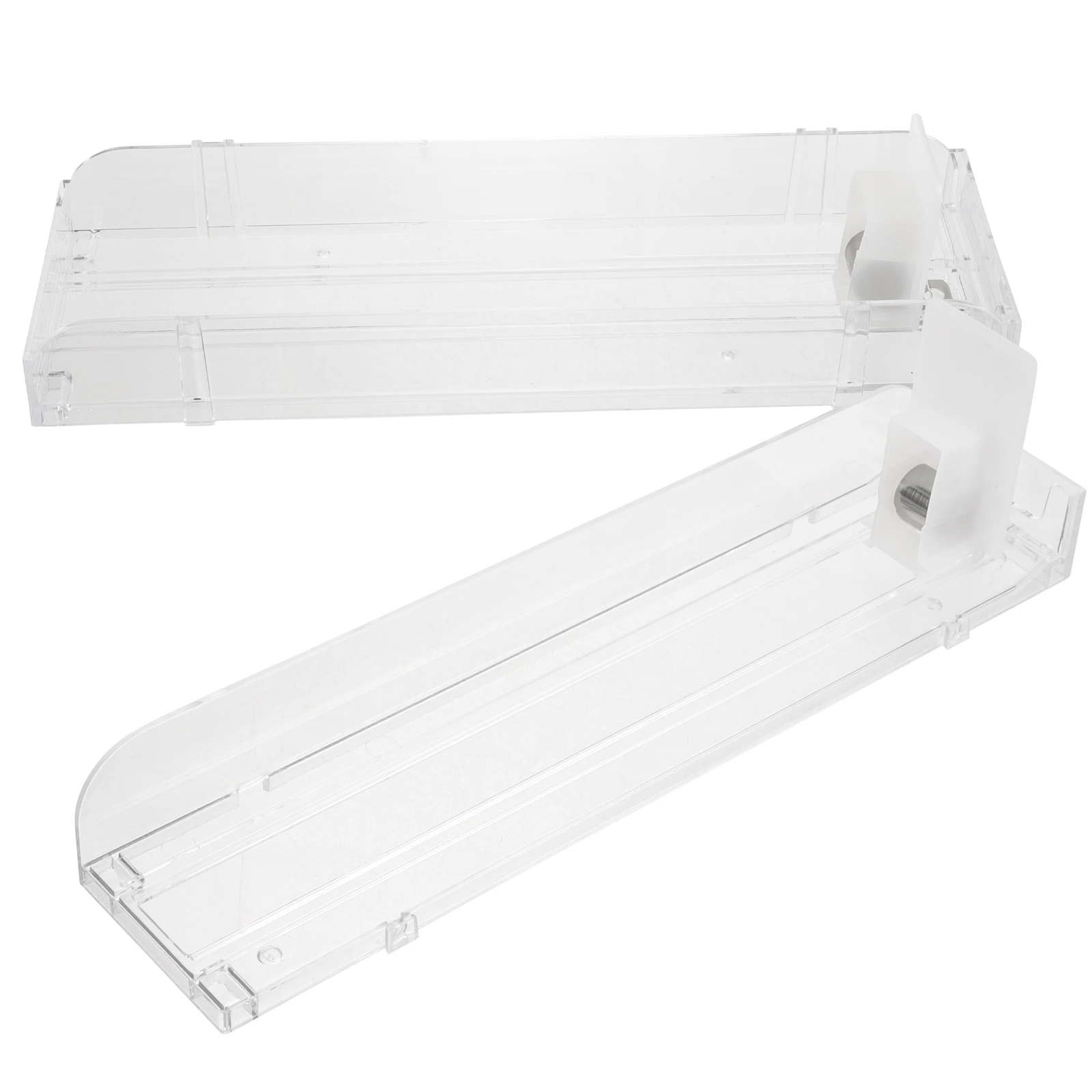

2pcs Automatic Display Pusher Rack Transparent Auto Push Showcase Plastic Holder Dispenser For Shop Store Supermarket Kiosk Auto