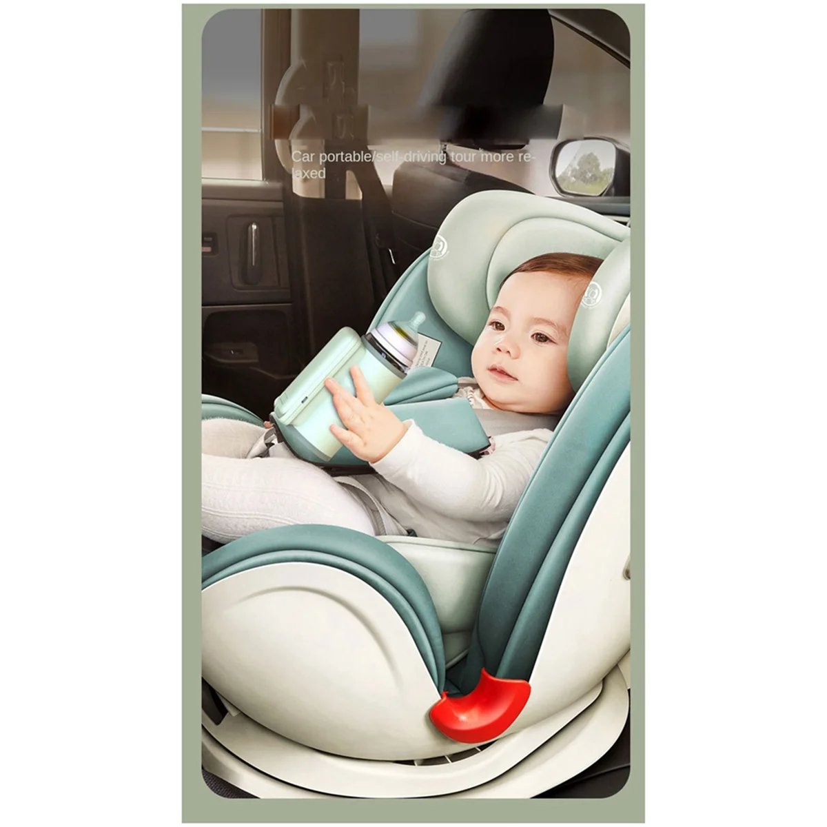 Bottle Heating Jacket 6Levels Adjustment Temperature Display Night Light Lighting Portable Baby Bottle Heater 6000Amh A