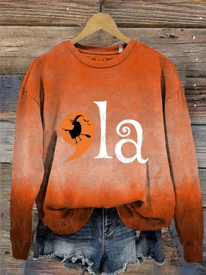 

Women's Comma La Halloween 3D Printed Casual Sweatshirt