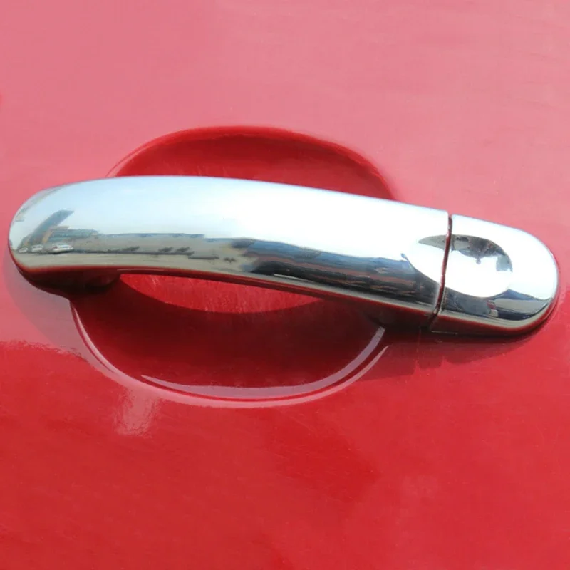 Styling Accessories For VW Jetta MK5 Golf Plus Golf GTI 2006-2010 Carbon Fiber Chrome Car Door Handle Cover Cup Bowl Trim view 2