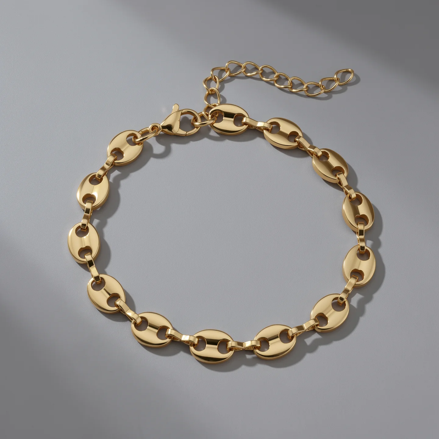 Stainless Steel Coffee Bean Chain Bracelet for Women Hand Foot Ladies Bangle Jewelry wholesale Making Accessories DIY Girl