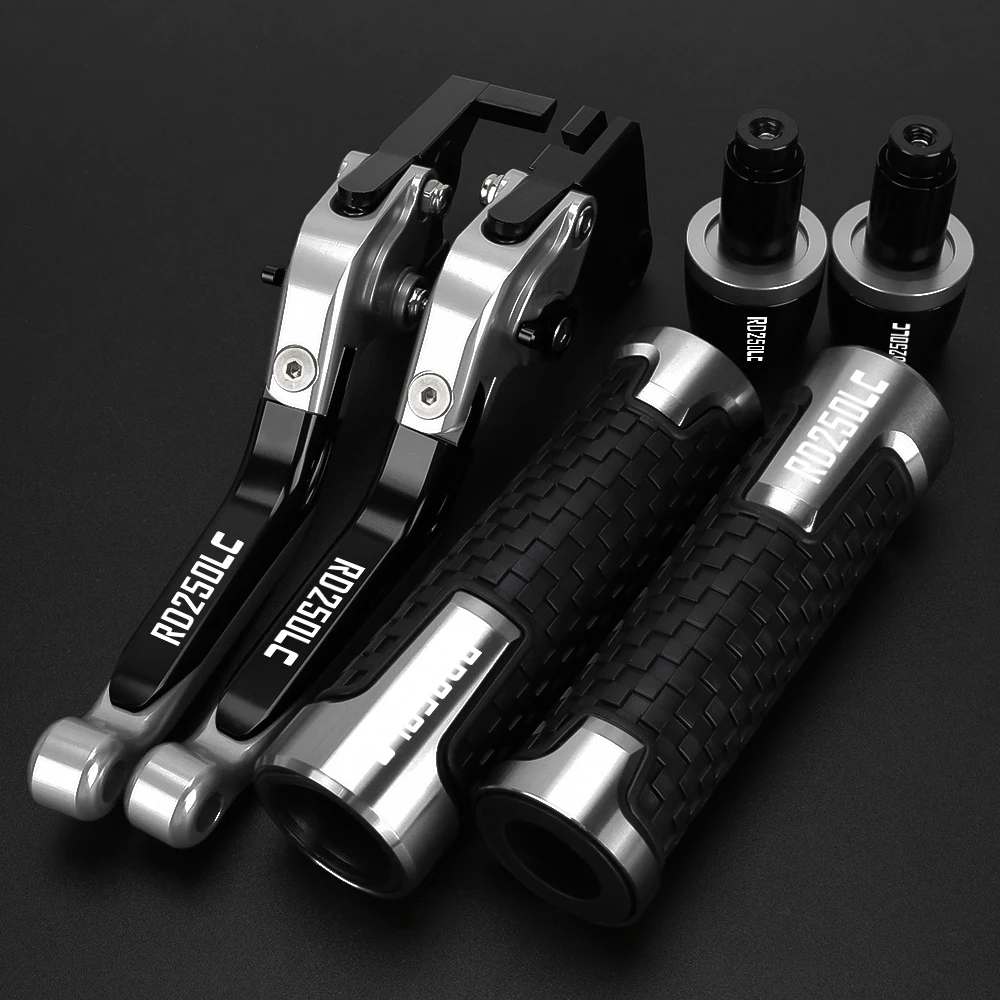 Motorcycle Aluminum Adjustable Brake Clutch Levers Handlebar Hand Gripss FOR YAMAHA RD250LC RD-250LC 1980-1982 RD250-LC 1981 3