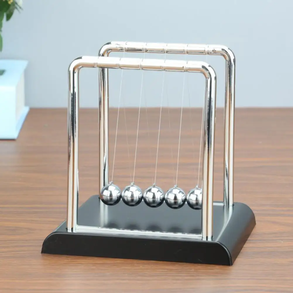 Juguete de Ciencias Físicas, Péndulo de Newton, Bola de Equilibrio, Collisión, Ley de Conservación de la Energía, Decoración de Escritorio de Oficina, Regalo Navideño