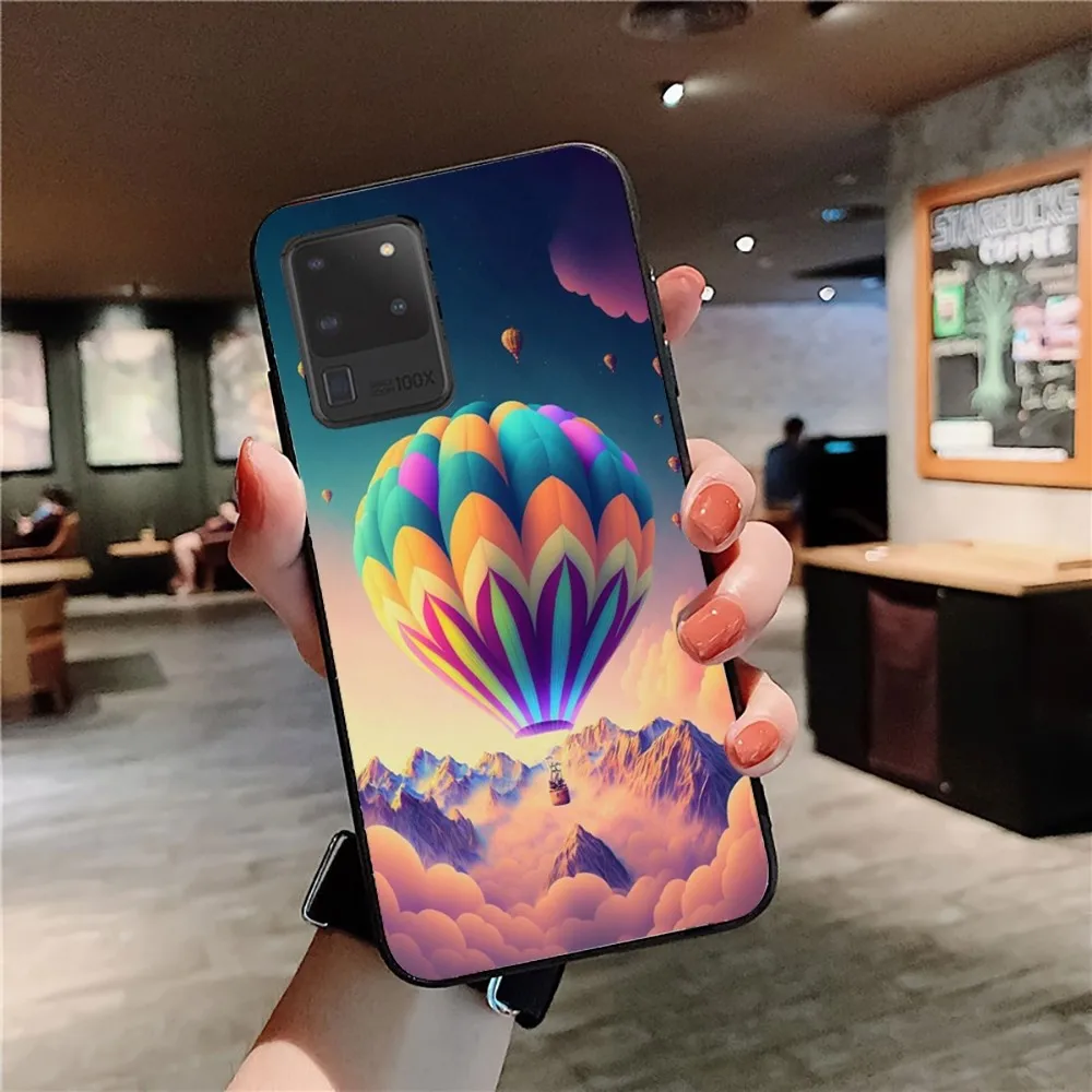 Hot Air Balloon Phone Case For Samsung S 9 10 20 21 22 23 30 23plus lite Ultra FE S10lite Fundas