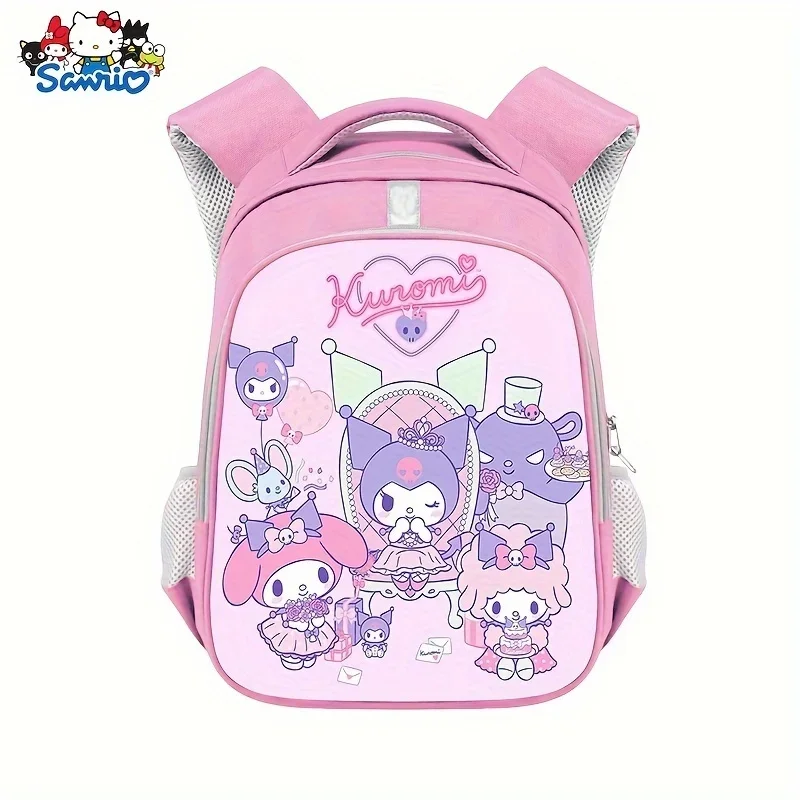 

Sanrio Kuruomi Children Fashionable Backpack Cute Compact Casual Backpack Girl Heart Cartoon Anime Korean Version Child Backpack