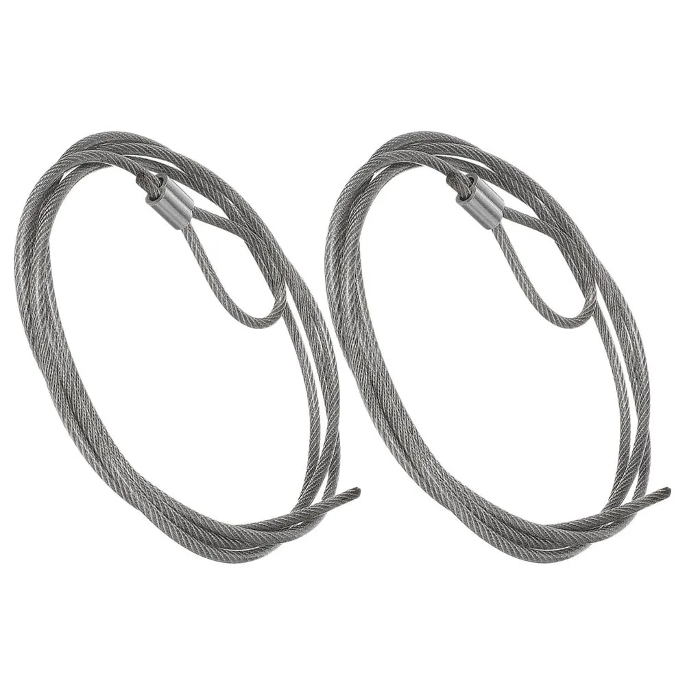 2 stks Basketbalnet Touw Vervanging Staaldraad String Heavy Duty Voor Binnen Buiten Gebruik Duurzaam Sport Netting Koord Speeltuin