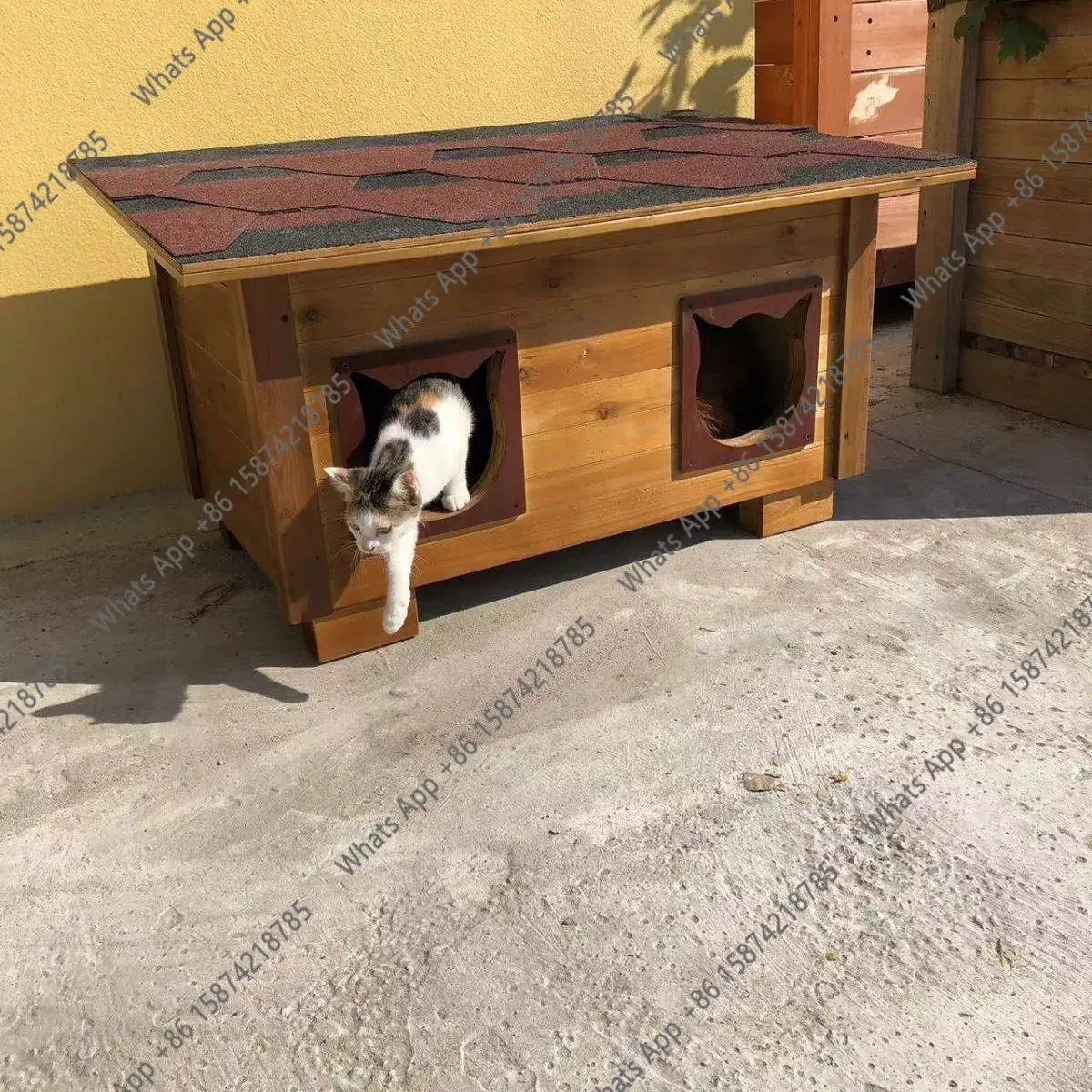 Stray cat house cat room outdoor cat room pet room sun protection waterproof  litter outdoor winter warm outdoor litt