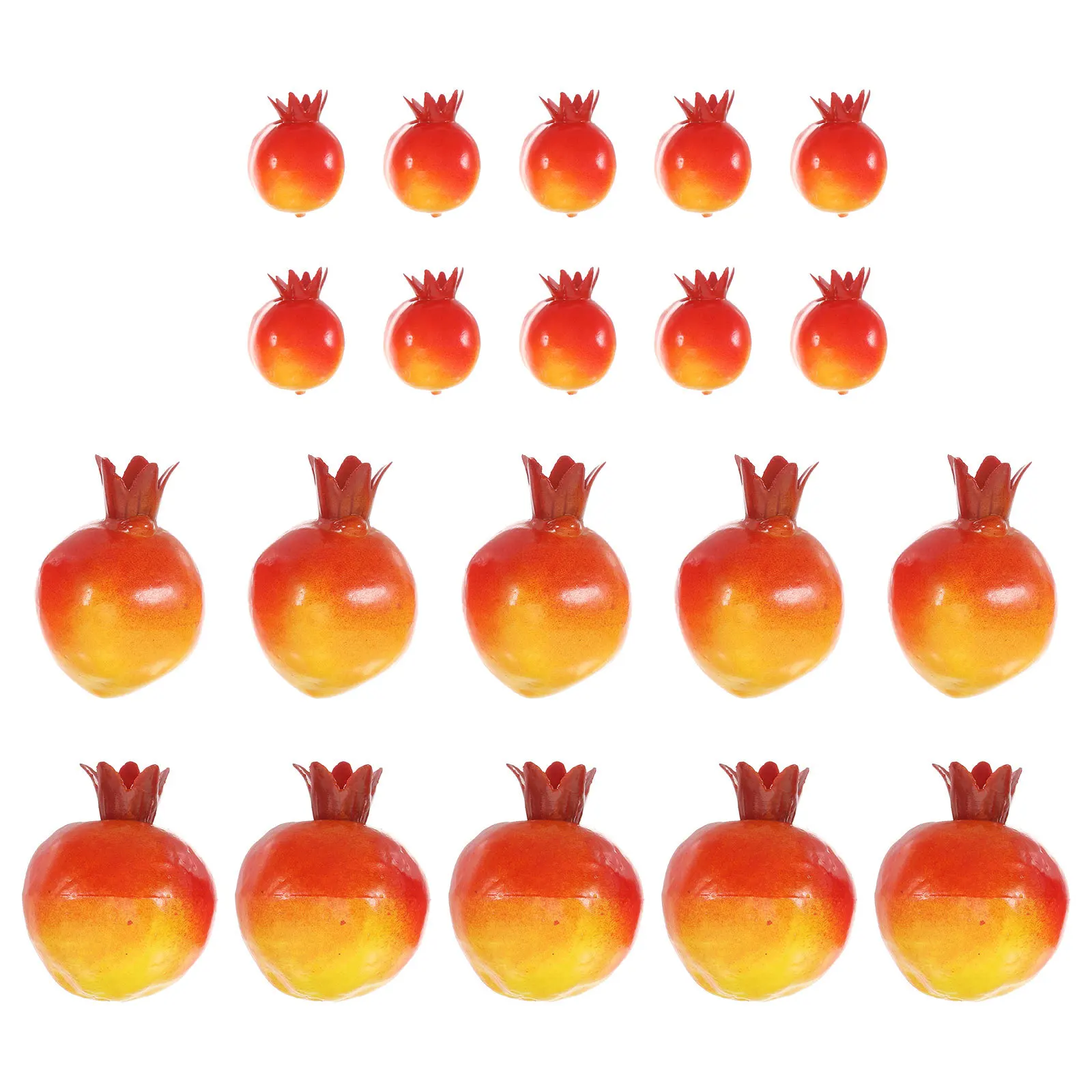 

35Pcs Artificial Pomegranates Lifelike Foam Faux Fruit for Home Decor Party Table Decorations Realistic Pomegranate Ornament