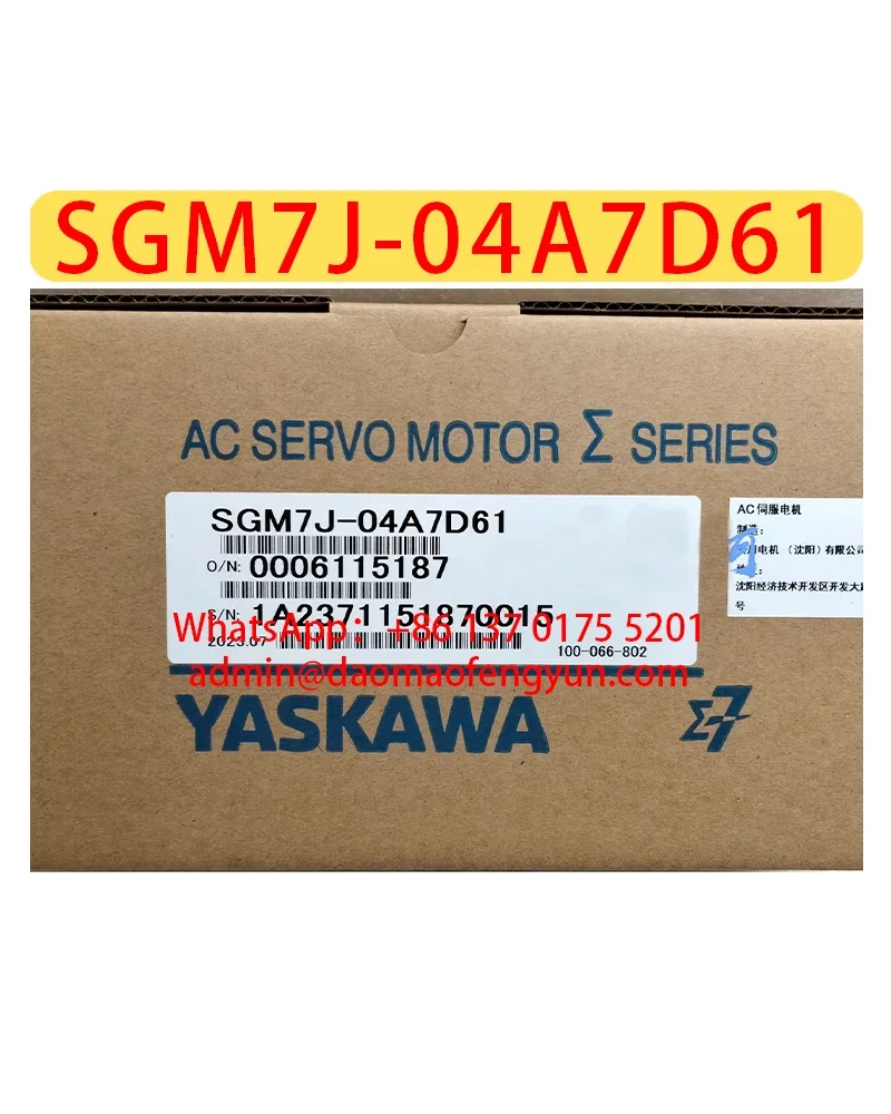 

SGM7J-04A7D61 Brand New Servo Motor Original Genuine，SGM7J 04A7D61，Fast shipping