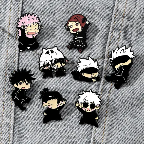 Cartoon Character Brooch Handsome Eye Mask Boy Enamel Pin Metal Badge Jewelry Backpack Clothing Accessories Gift 2026