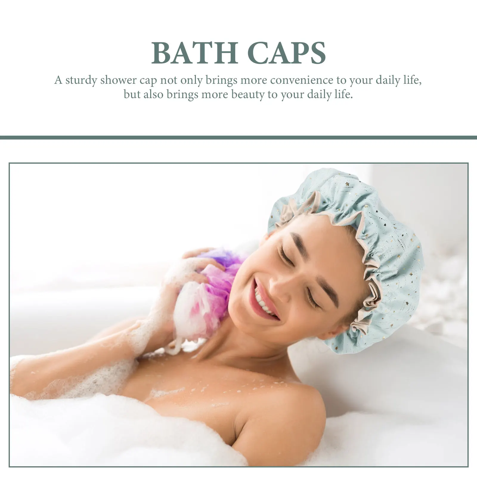 

3 Pcs Shower Cap for Waterproof Girl Women Household Bonnets Girls Bath Caps Miss