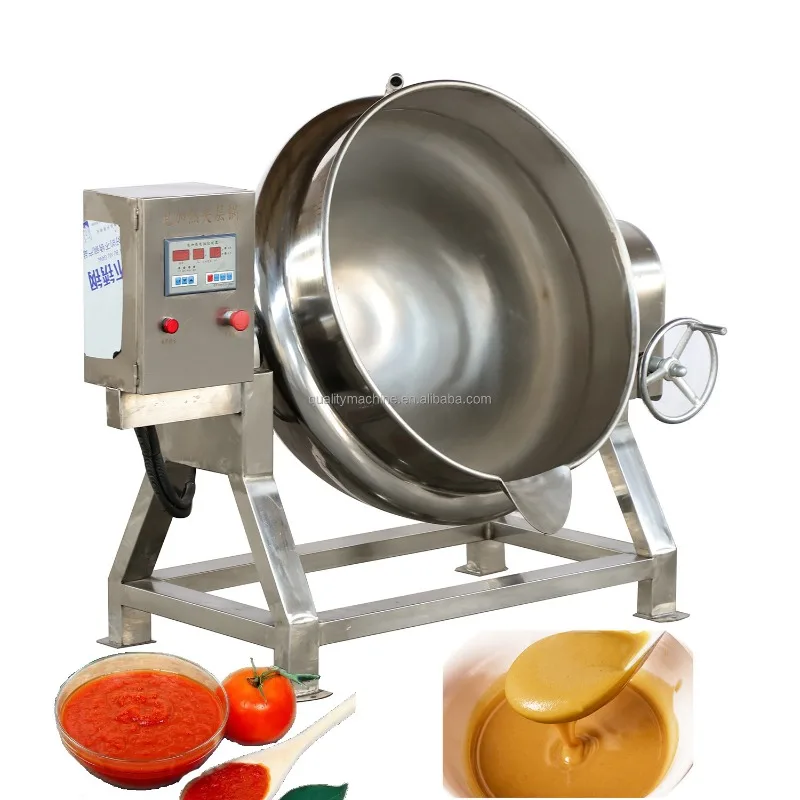 

High Quality Industrial Double Jacketed Steam Kettle Electric Boiling Jacketed Machine