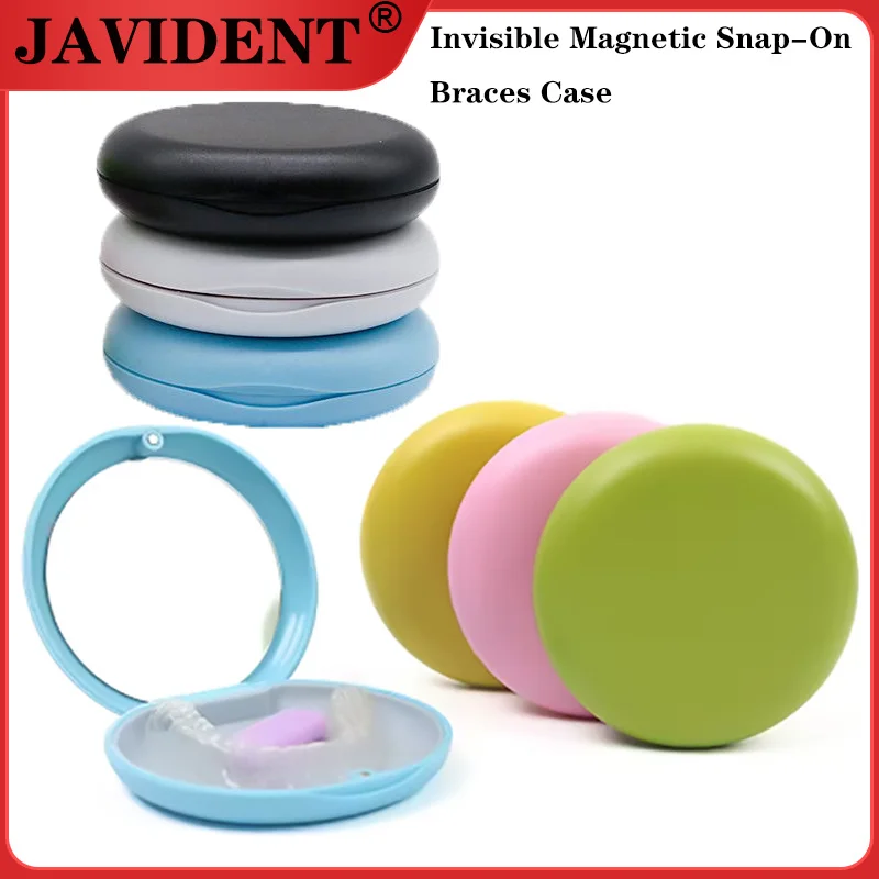 

5 шт. магнитный держатель для стоматологического лотка с зеркалом, прозрачный чехол для выравнивания, портативный держатель для ортодонтического прибора, коробка для хранения ухода за полостью рта