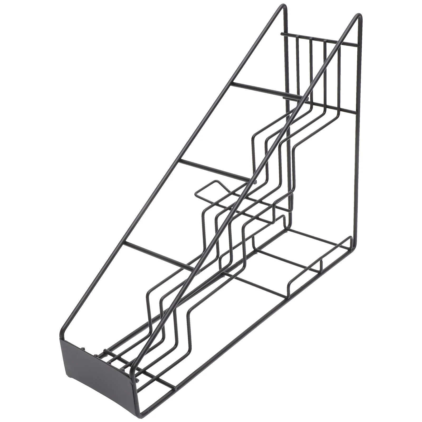 Coffee Shop Accessory Organizer Syrup Bottle Stepped Shelf Display Rack Container Condiment Spice Dressing Storage